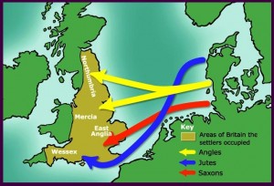 Saxons-Vikings map