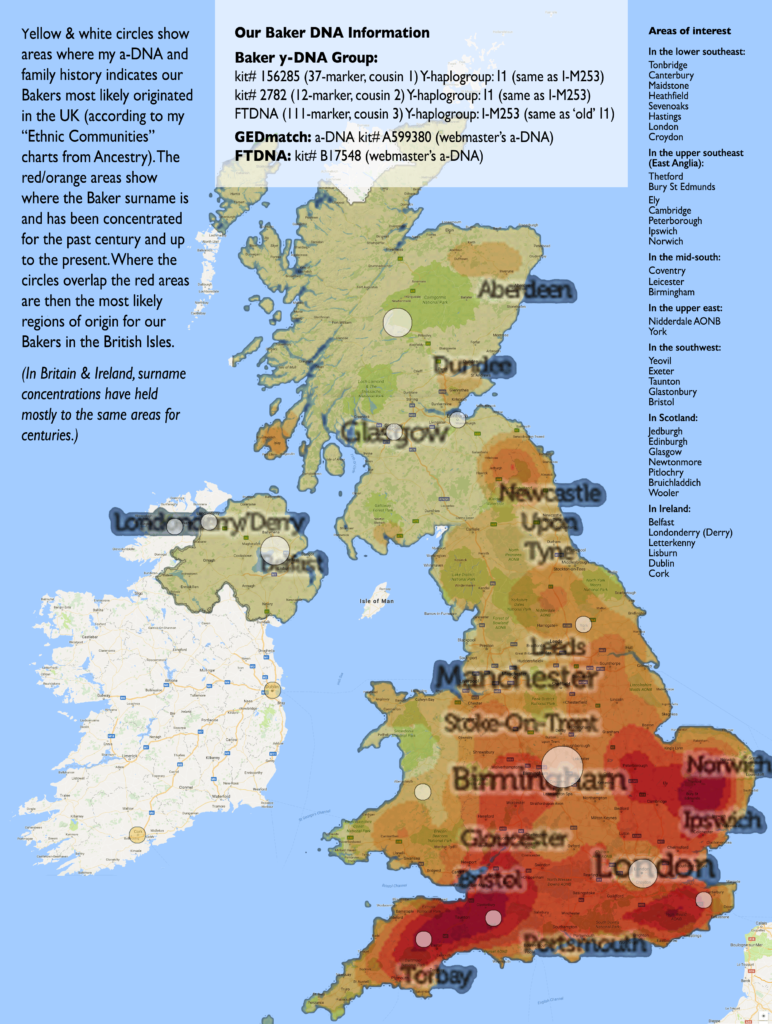 Our Baker origins in the UK