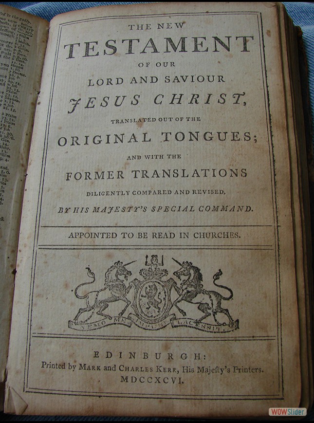 New Testament title page